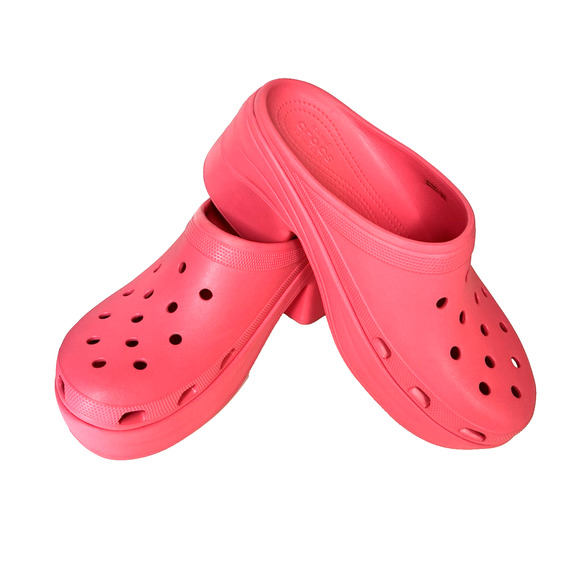 CROCS SIREN CLOG Unisex Size M 13 / W 15 Hyper Pink Chunky Platform Heel Slip On - Picture 8 of 8